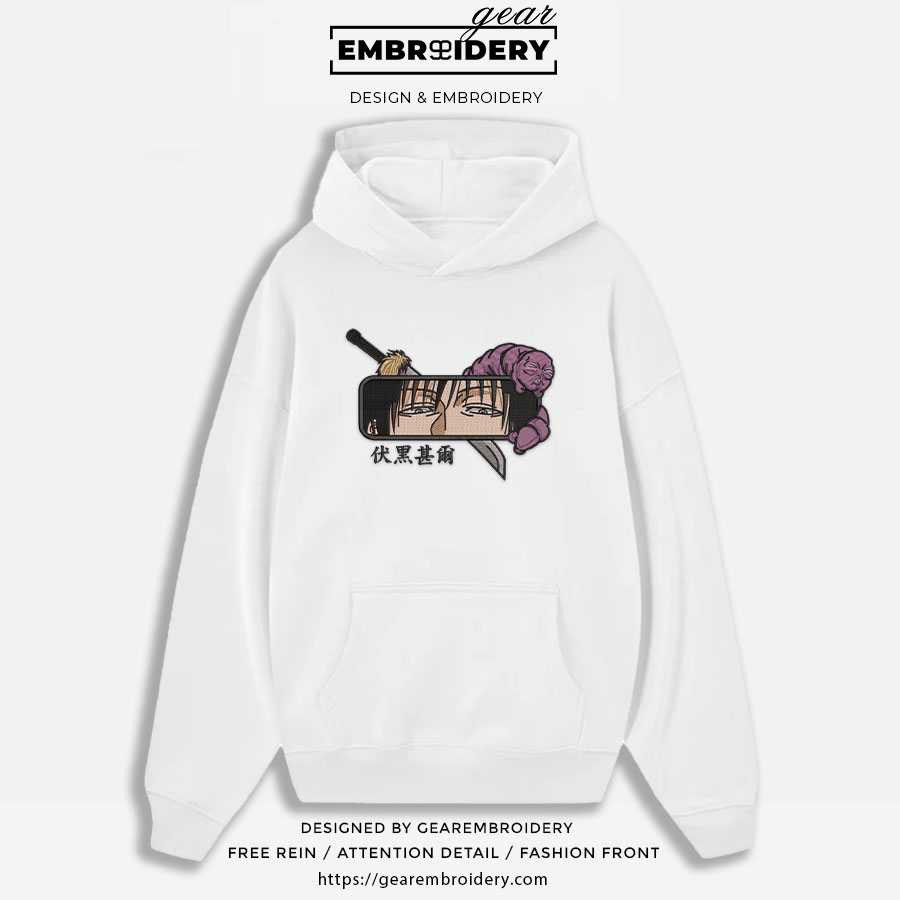 Toji eyes Jujutsu Kaisen Anime Embroidered Design Personalized Embroidered T Shirt Sweatshirt Hoodie Clothing JK124