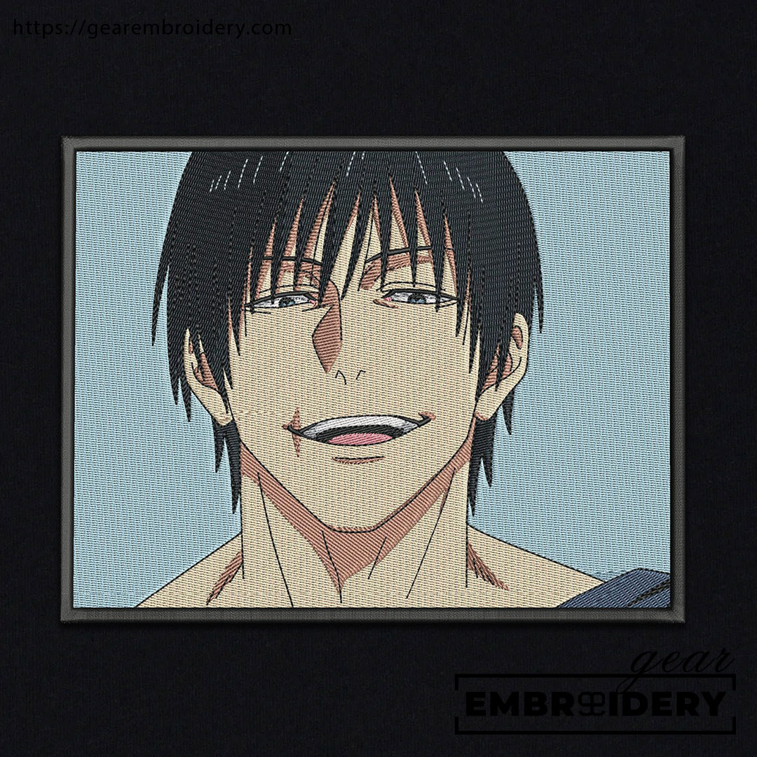 Toji fushiguro Jujutsu Kaisen Anime Embroidered Design Personalized Embroidered T Shirt Sweatshirt Hoodie Clothing JK125