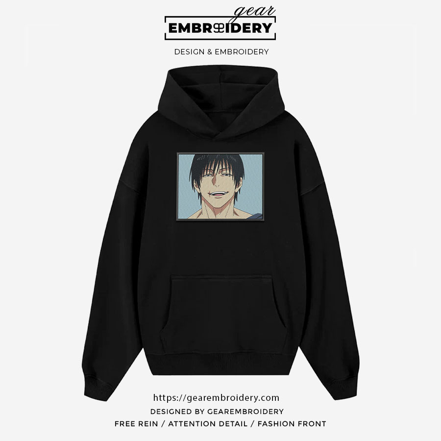 Toji fushiguro Jujutsu Kaisen Anime Embroidered Design Personalized Embroidered T Shirt Sweatshirt Hoodie Clothing JK125