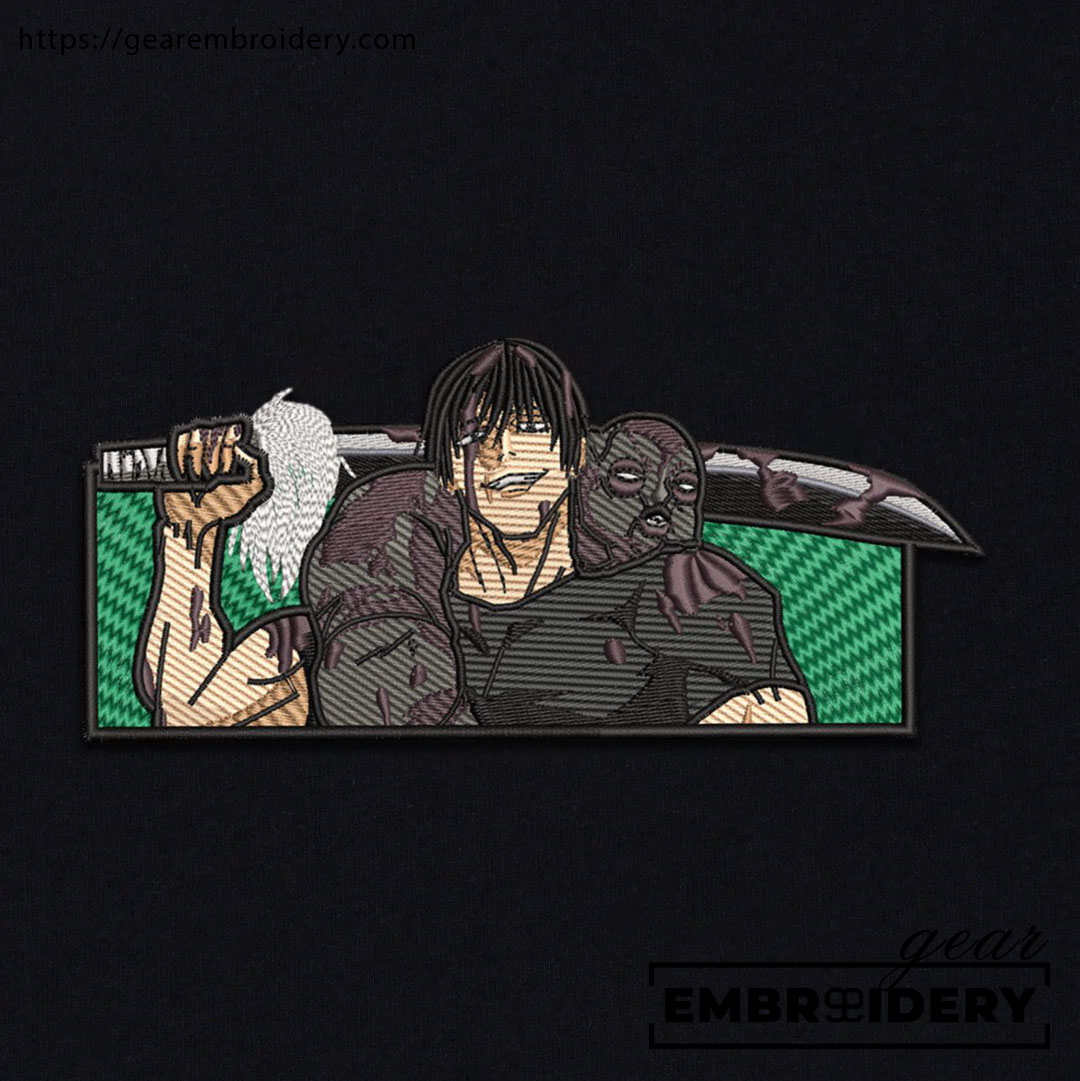 Toji fushiguro Jujutsu Kaisen Anime Embroidered Design Personalized Embroidered T Shirt Sweatshirt Hoodie Clothing JK129