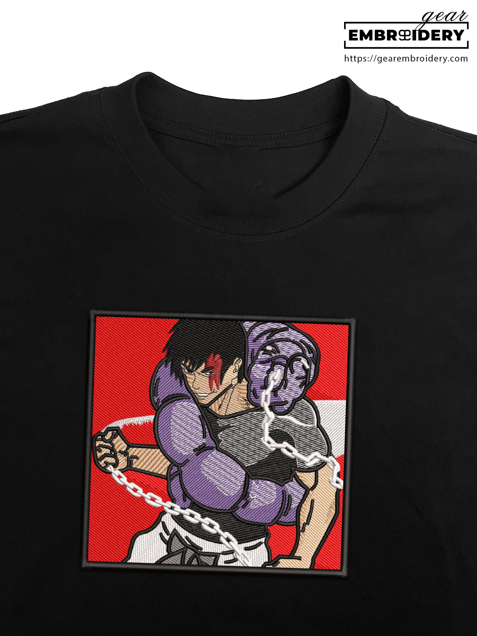 Toji fushiguro Jujutsu Kaisen Anime Embroidered Design Personalized Embroidered T Shirt Sweatshirt Hoodie Clothing JK132