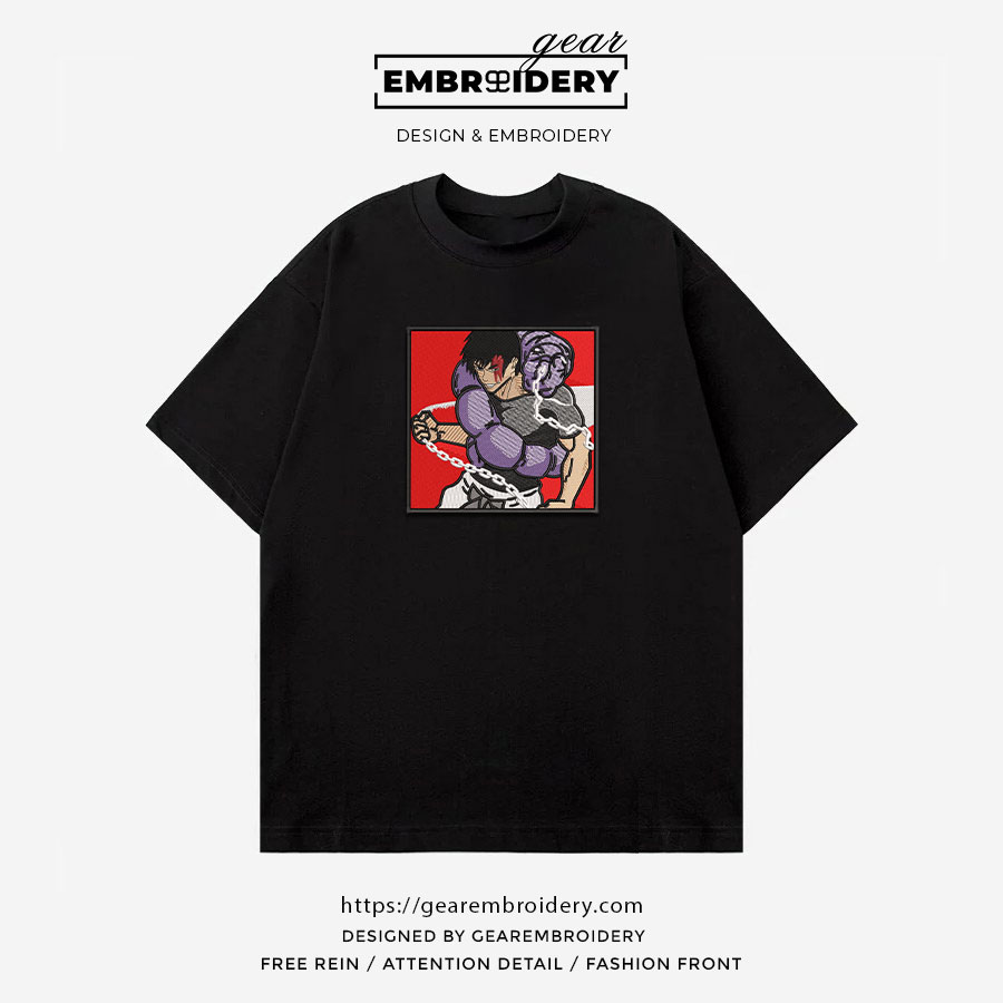 Toji fushiguro Jujutsu Kaisen Anime Embroidered Design Personalized Embroidered T Shirt Sweatshirt Hoodie Clothing JK132