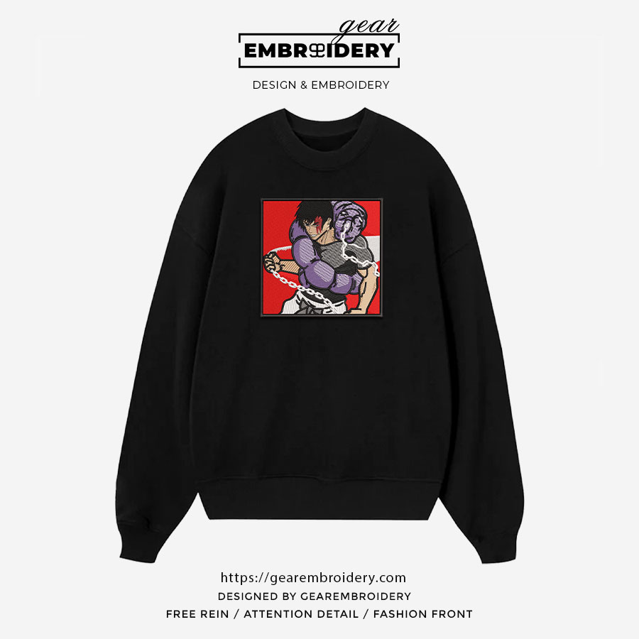 Toji fushiguro Jujutsu Kaisen Anime Embroidered Design Personalized Embroidered T Shirt Sweatshirt Hoodie Clothing JK132