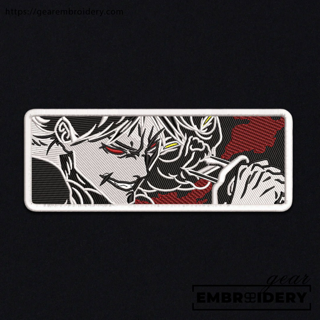 Toji Jujutsu Kaisen Anime Embroidered Design Personalized Embroidered T Shirt Sweatshirt Hoodie Clothing JK123