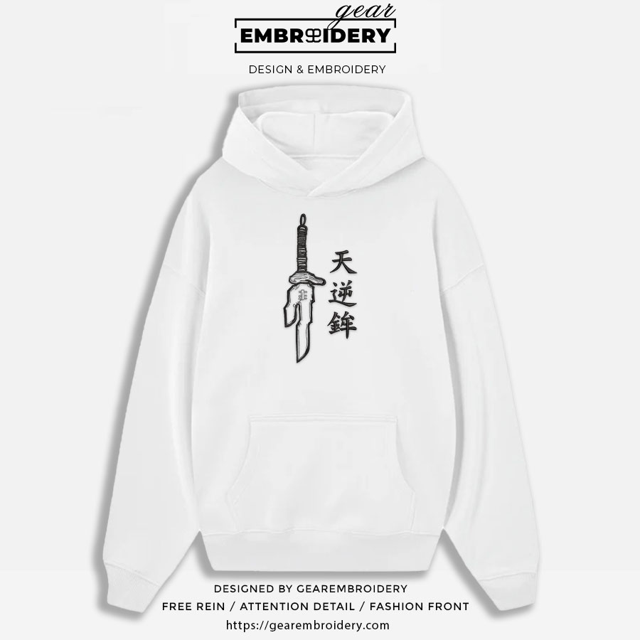 Toji weapon Jujutsu Kaisen Anime Embroidered Design Personalized Embroidered T Shirt Sweatshirt Hoodie Clothing JK134