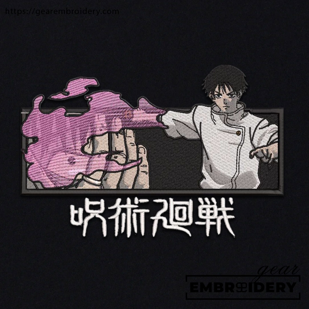 Yuta attack Jujutsu Kaisen Anime Embroidered Design Personalized Embroidered T Shirt Sweatshirt Hoodie Clothing JK135