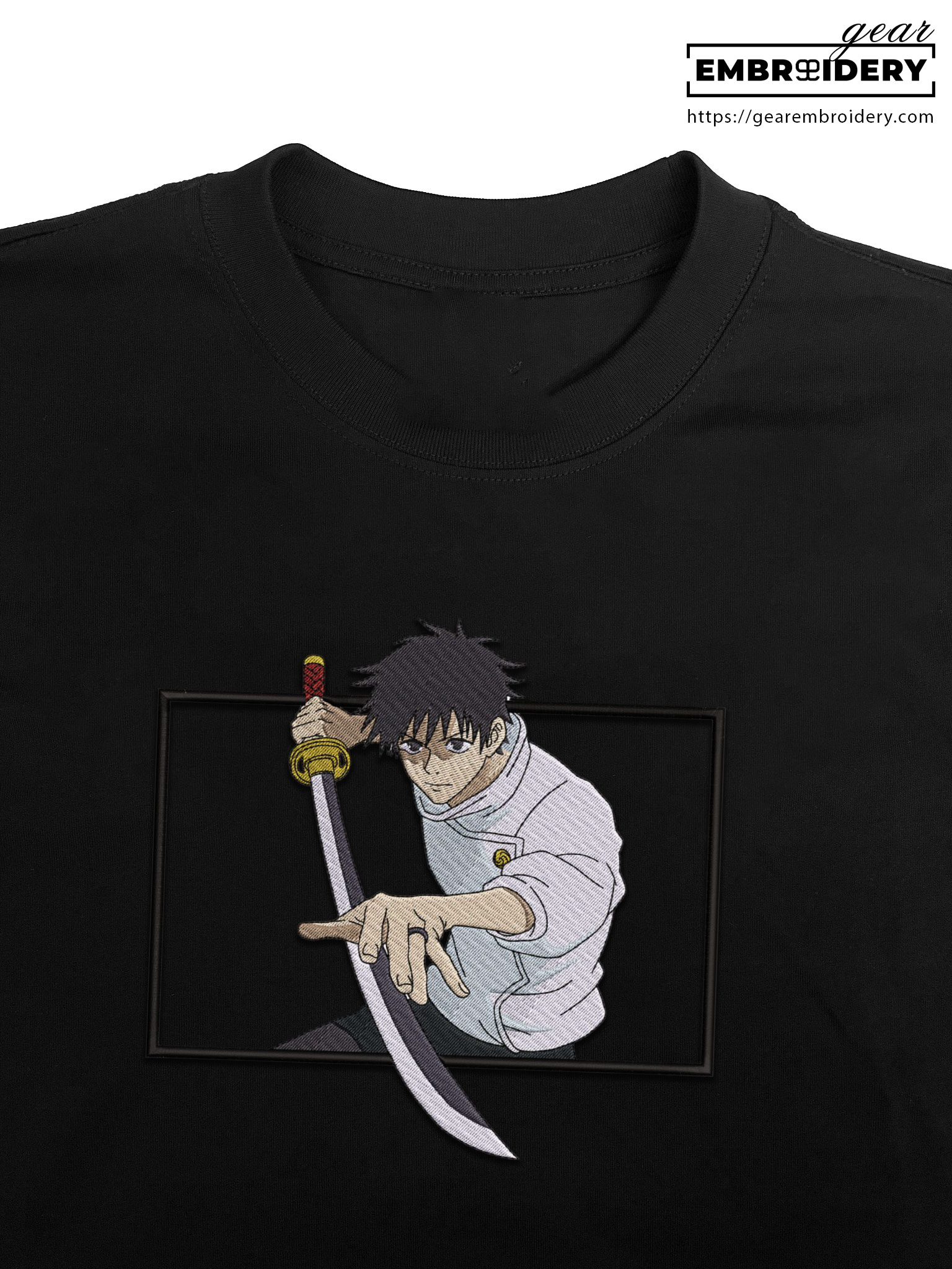 Yuta sword Jujutsu Kaisen Anime Embroidered Design Personalized Embroidered T Shirt Sweatshirt Hoodie Clothing JK139