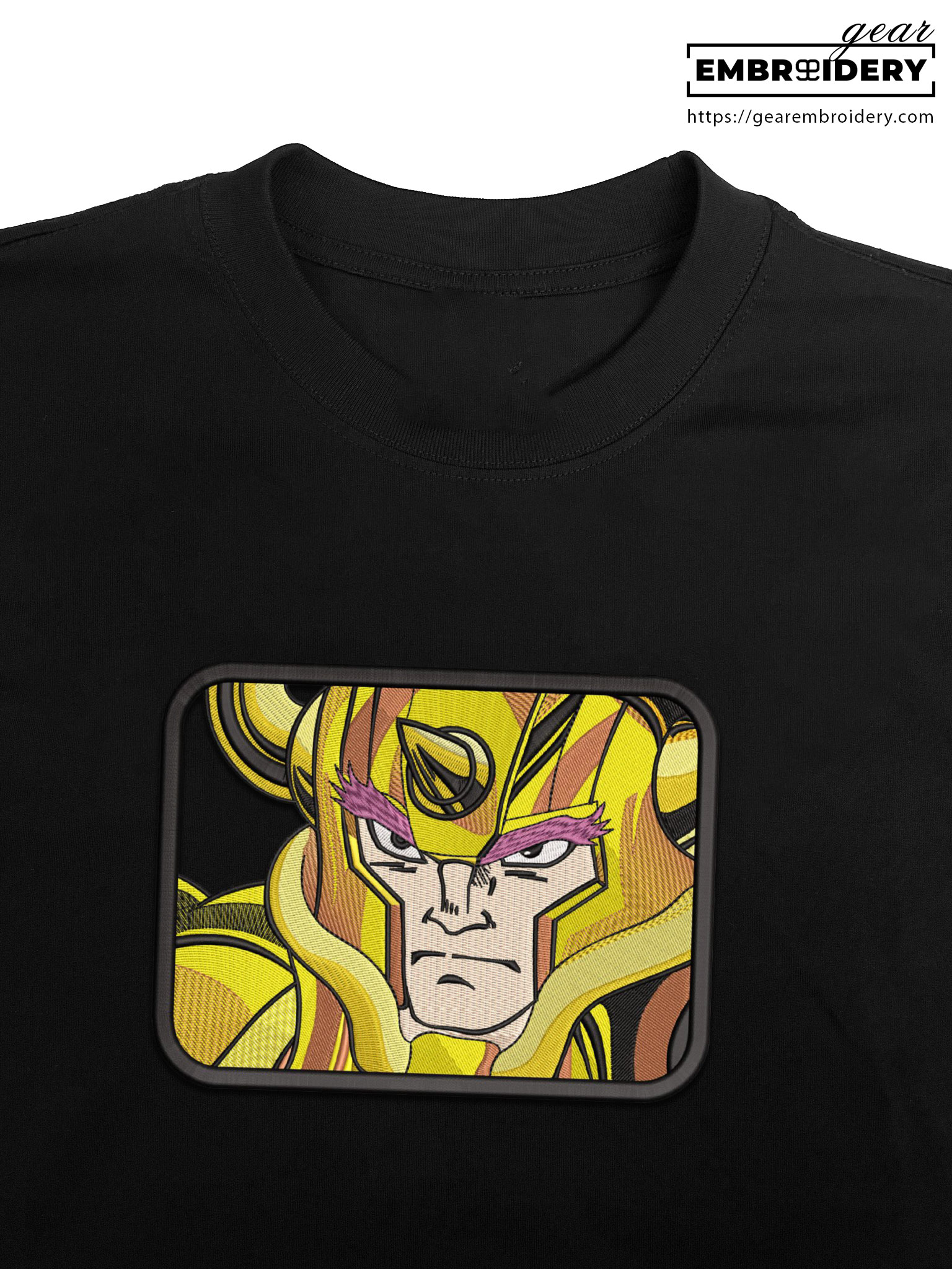 Saint seiya Knights of the Zodiac Anime Embroidered Design Personalized Embroidered T Shirt Sweatshirt Hoodie Clothing KZ007