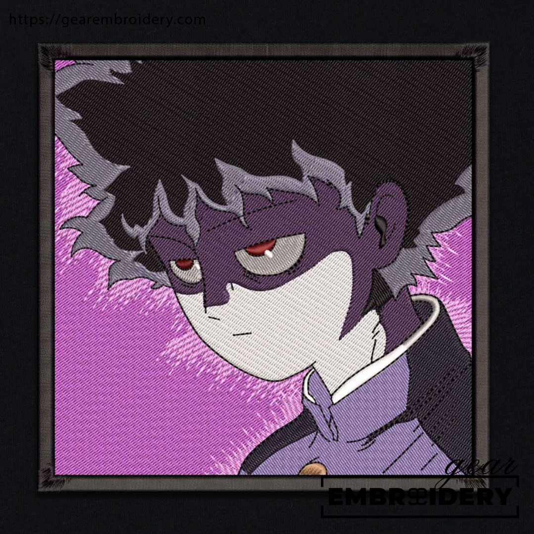 Shigeo kageyama Mob Psycho 100 Anime Embroidered Design Personalized Embroidered T Shirt Sweatshirt Hoodie Clothing MP005