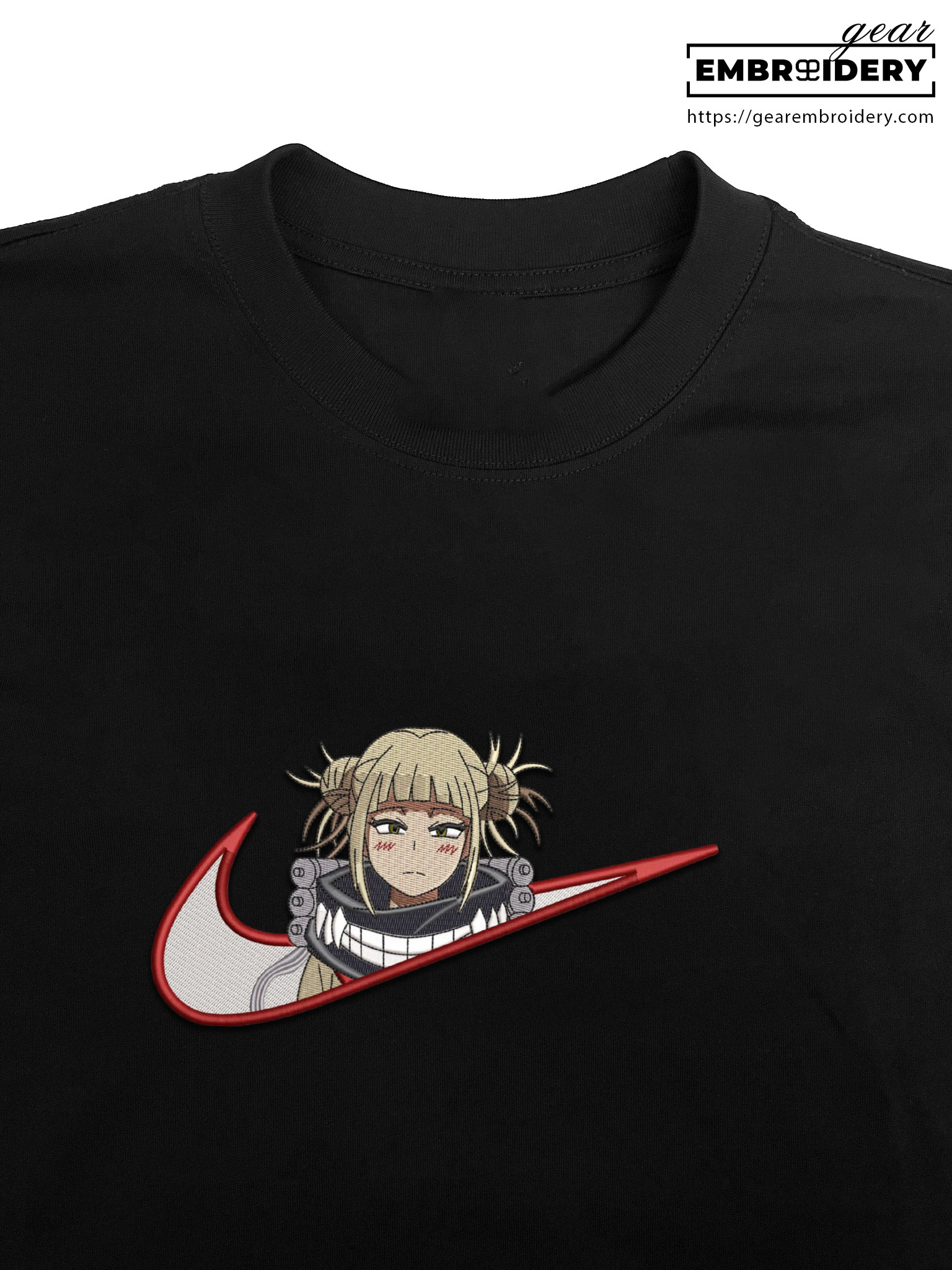Himiko swoosh nike My Hero Academia Anime Embroidered Design Personalized Embroidered T Shirt Sweatshirt Hoodie Clothing MHA016