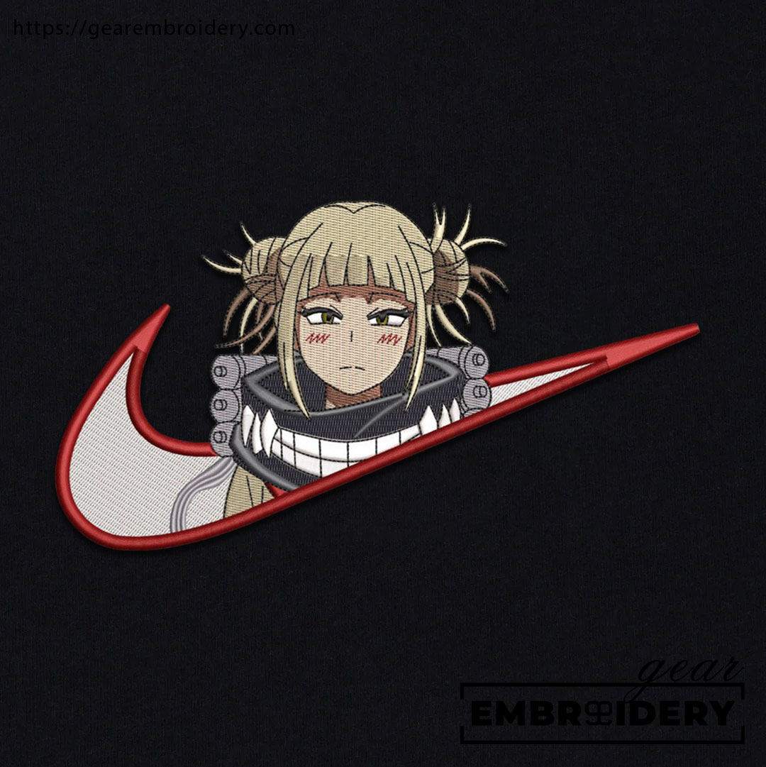 Himiko swoosh nike My Hero Academia Anime Embroidered Design Personalized Embroidered T Shirt Sweatshirt Hoodie Clothing MHA016