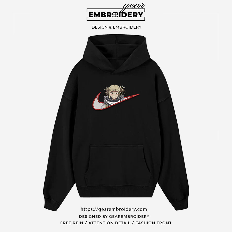 Himiko swoosh nike My Hero Academia Anime Embroidered Design Personalized Embroidered T Shirt Sweatshirt Hoodie Clothing MHA016