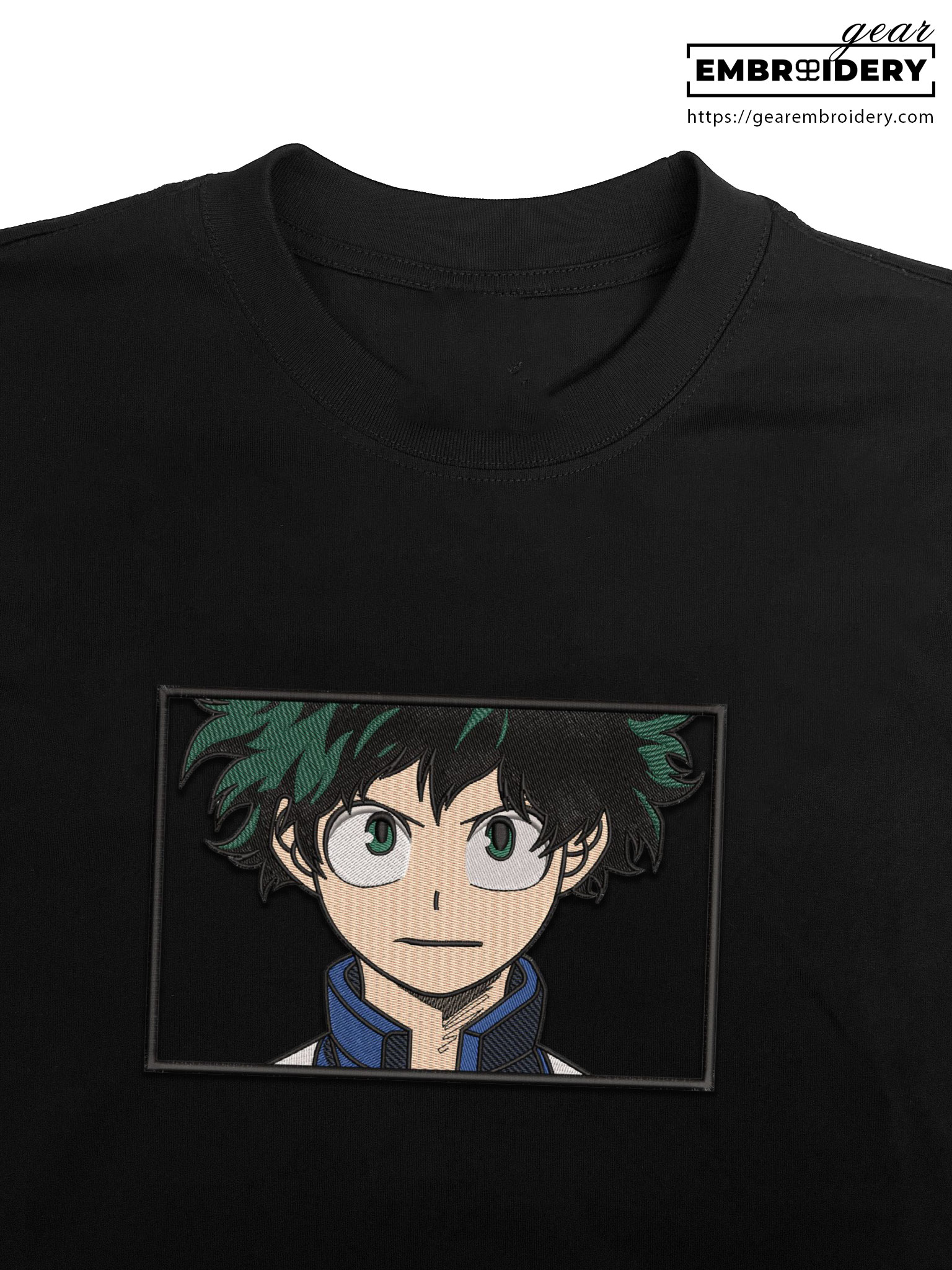 Izuku midoriya My Hero Academia Anime Embroidered Design Personalized Embroidered T Shirt Sweatshirt Hoodie Clothing MHA019