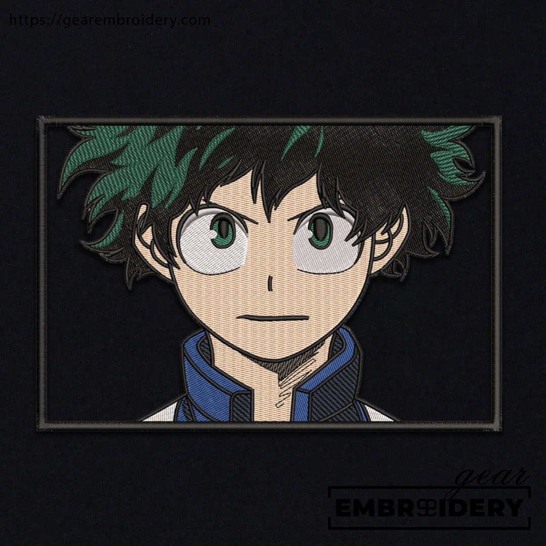Izuku midoriya My Hero Academia Anime Embroidered Design Personalized Embroidered T Shirt Sweatshirt Hoodie Clothing MHA019