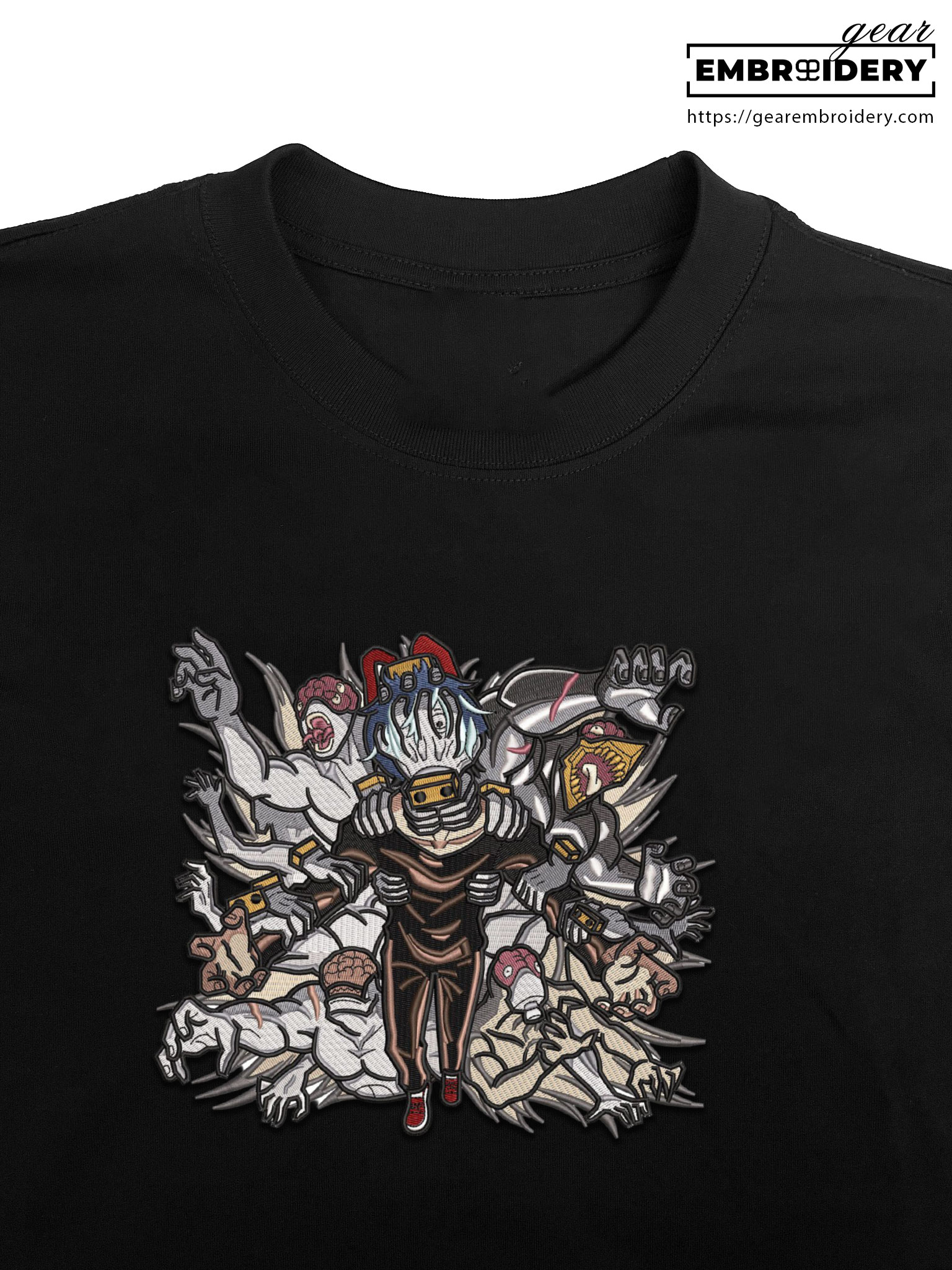 Shigaraki tomura My Hero Academia Anime Embroidered Design Personalized Embroidered T Shirt Sweatshirt Hoodie Clothing MHA028