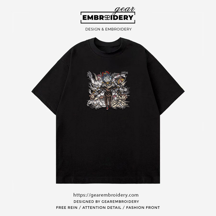 Shigaraki tomura My Hero Academia Anime Embroidered Design Personalized Embroidered T Shirt Sweatshirt Hoodie Clothing MHA028