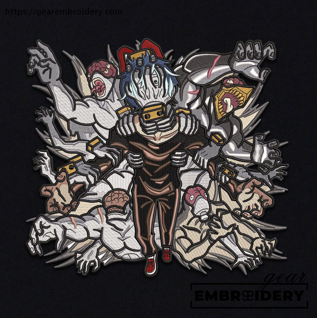 Shigaraki tomura My Hero Academia Anime Embroidered Design Personalized Embroidered T Shirt Sweatshirt Hoodie Clothing MHA028