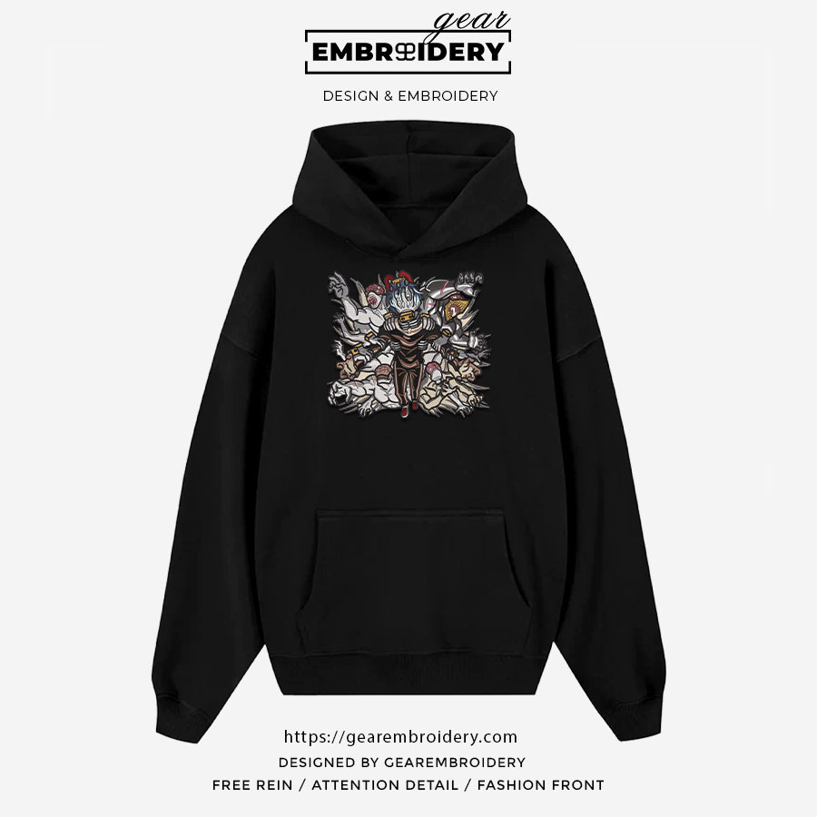 Shigaraki tomura My Hero Academia Anime Embroidered Design Personalized Embroidered T Shirt Sweatshirt Hoodie Clothing MHA028