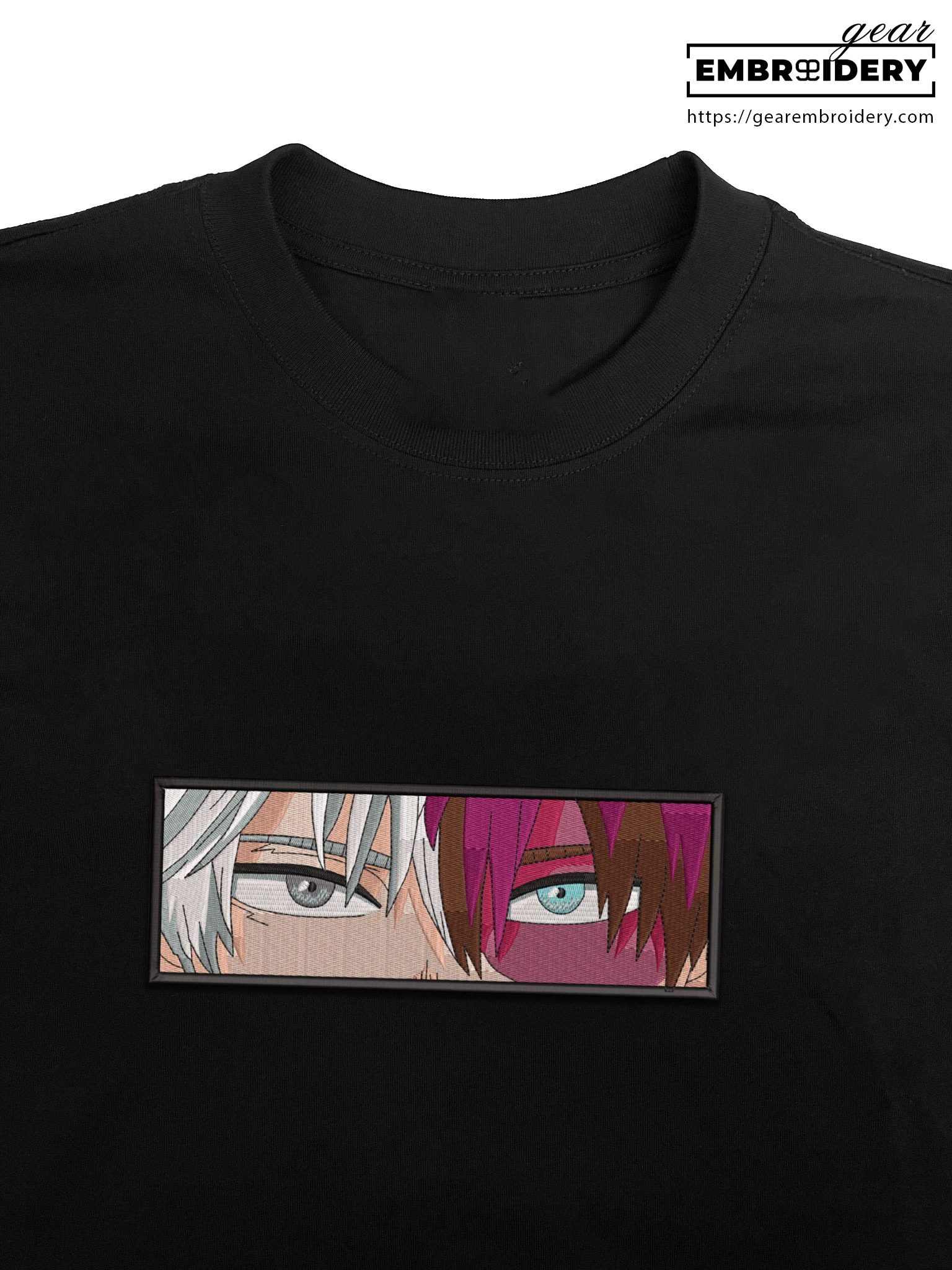 Todoroki eyes My Hero Academia Anime Embroidered Design Personalized Embroidered T Shirt Sweatshirt Hoodie Clothing MHA033