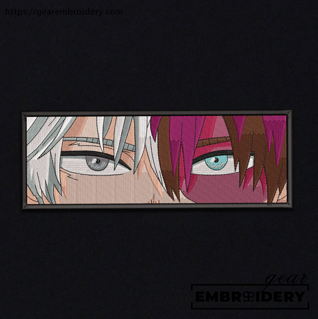 Todoroki eyes My Hero Academia Anime Embroidered Design Personalized Embroidered T Shirt Sweatshirt Hoodie Clothing MHA033