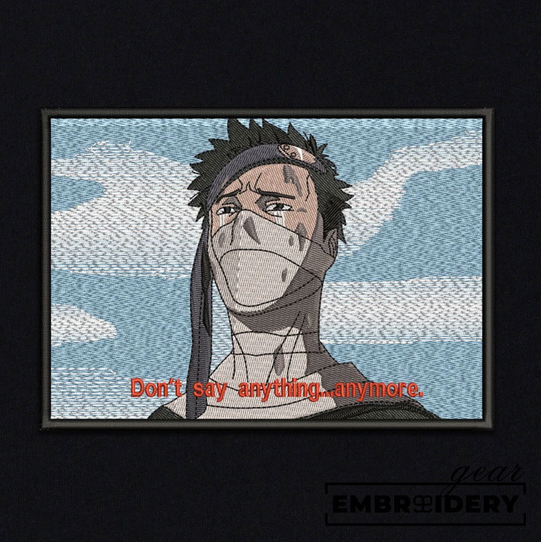 Zabuza Naruto Anime Embroidered Design Personalized Embroidered T Shirt Sweatshirt Hoodie Clothing NRT274