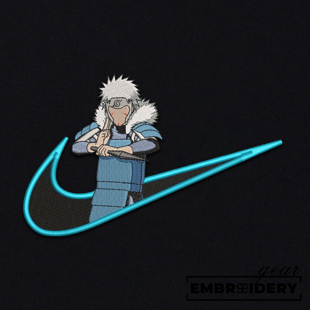 Tobirama swoosh nike Naruto Anime Embroidered Design Personalized Embroidered T Shirt Sweatshirt Hoodie Clothing NRT270