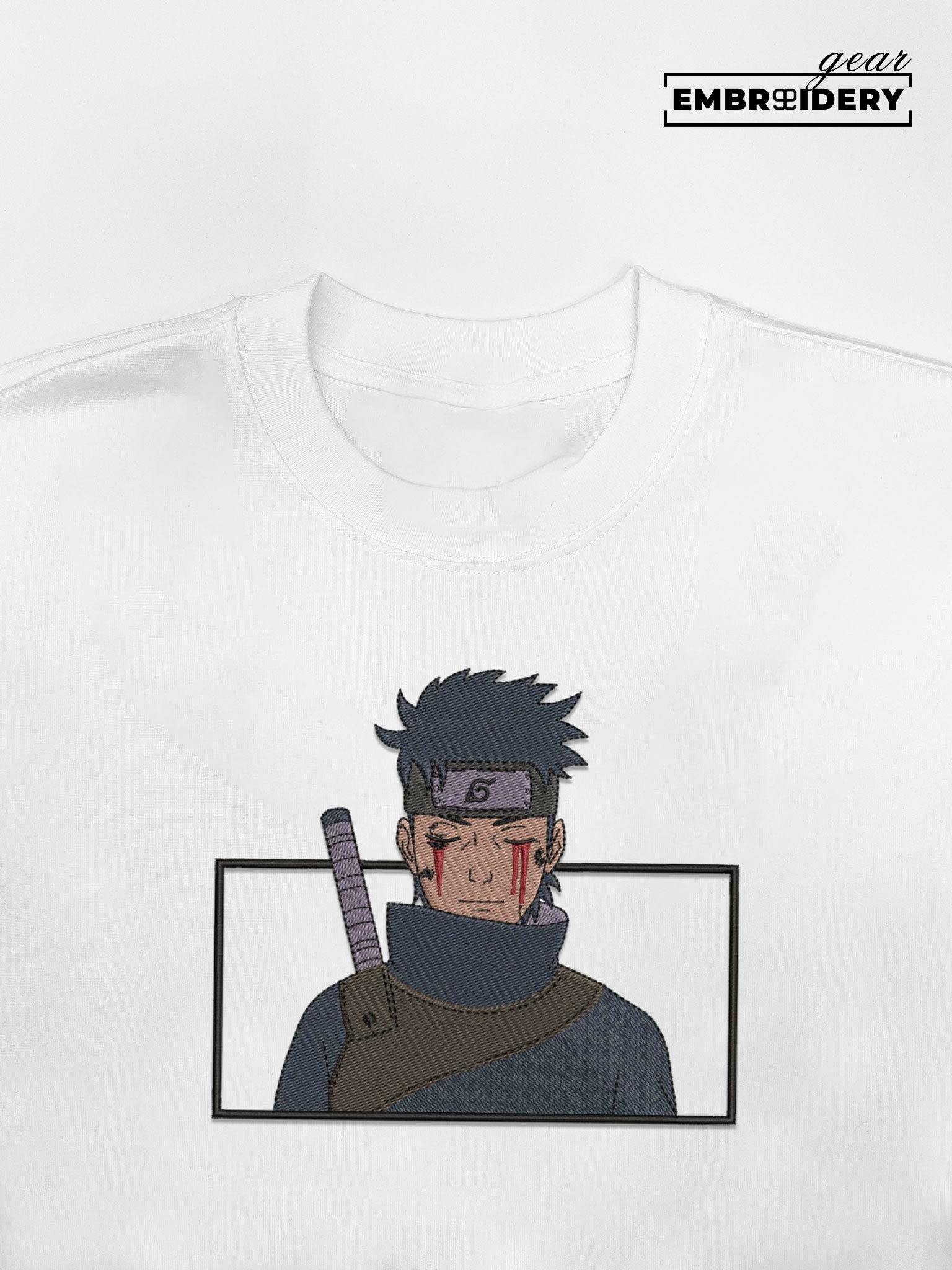 Shisui uchiha Naruto Anime Embroidered Design Personalized Embroidered T Shirt Sweatshirt Hoodie Clothing NRT264