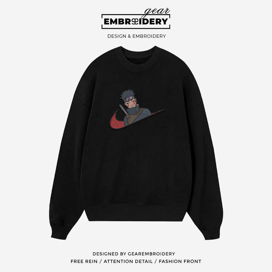 Shisui swoosh nike Naruto Anime Embroidered Design Personalized Embroidered T Shirt Sweatshirt Hoodie Clothing NRT263