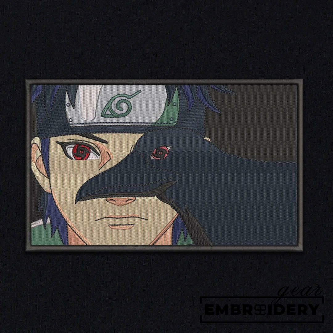 Shisui crow Naruto Anime Embroidered Design Personalized Embroidered T Shirt Sweatshirt Hoodie Clothing NRT262