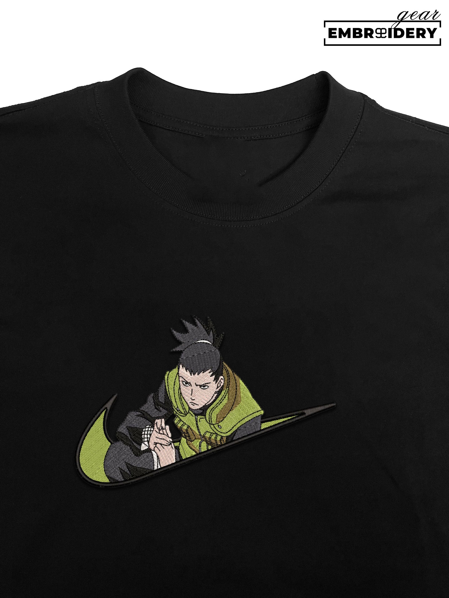 Shikamaru swoosh nike Naruto Anime Embroidered Design Personalized Embroidered T Shirt Sweatshirt Hoodie Clothing NRT261