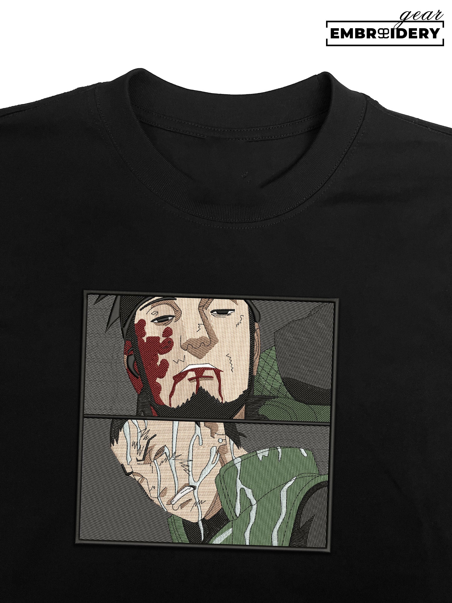 Shikamaru asuma Naruto Anime Embroidered Design Personalized Embroidered T Shirt Sweatshirt Hoodie Clothing NRT257