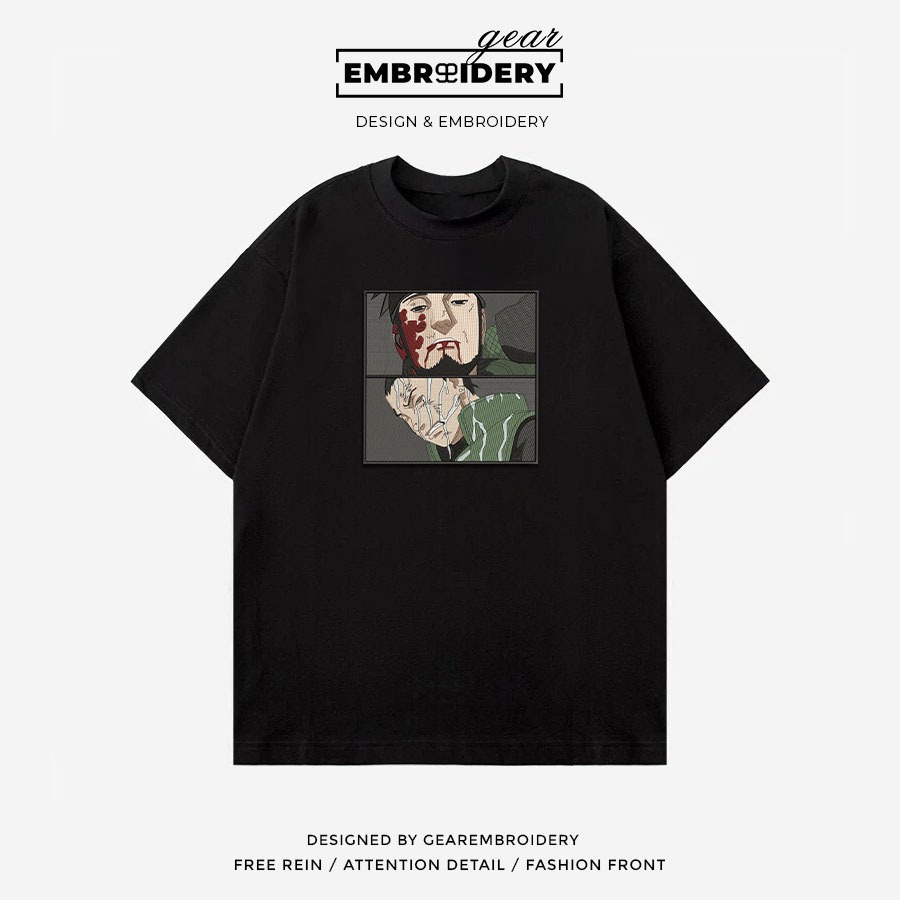 Shikamaru asuma Naruto Anime Embroidered Design Personalized Embroidered T Shirt Sweatshirt Hoodie Clothing NRT257