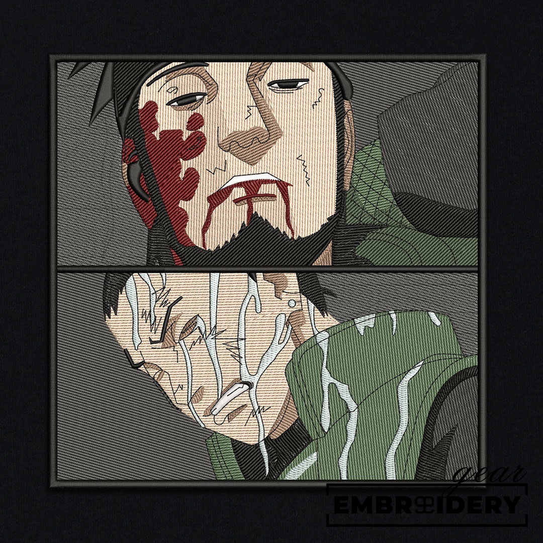 Shikamaru asuma Naruto Anime Embroidered Design Personalized Embroidered T Shirt Sweatshirt Hoodie Clothing NRT257