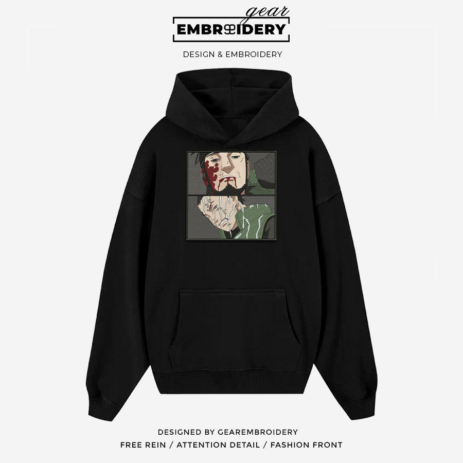 Shikamaru asuma Naruto Anime Embroidered Design Personalized Embroidered T Shirt Sweatshirt Hoodie Clothing NRT257