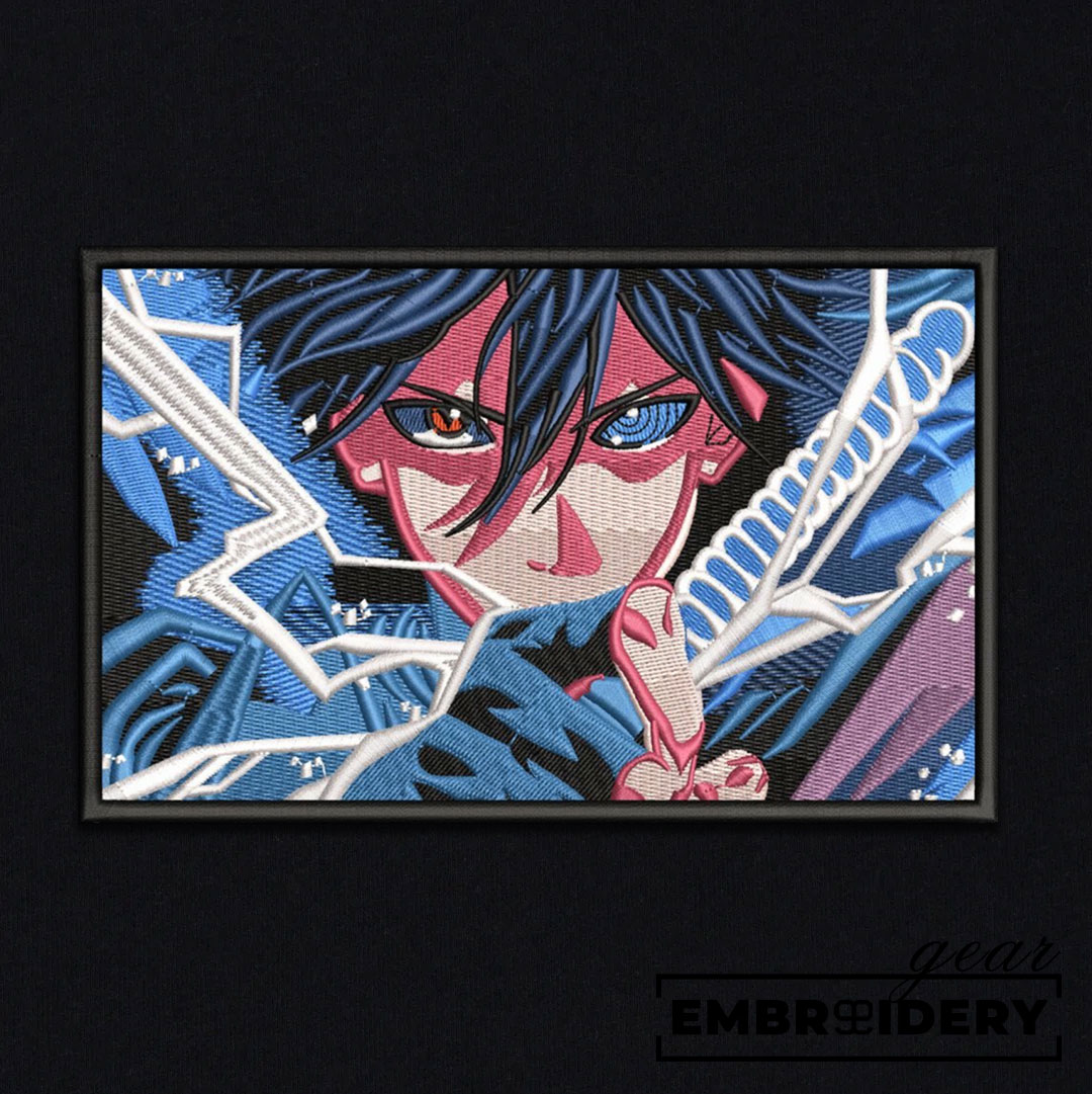 Sasuke uchiha Naruto Anime Embroidered Design Personalized Embroidered T Shirt Sweatshirt Hoodie Clothing NRT251