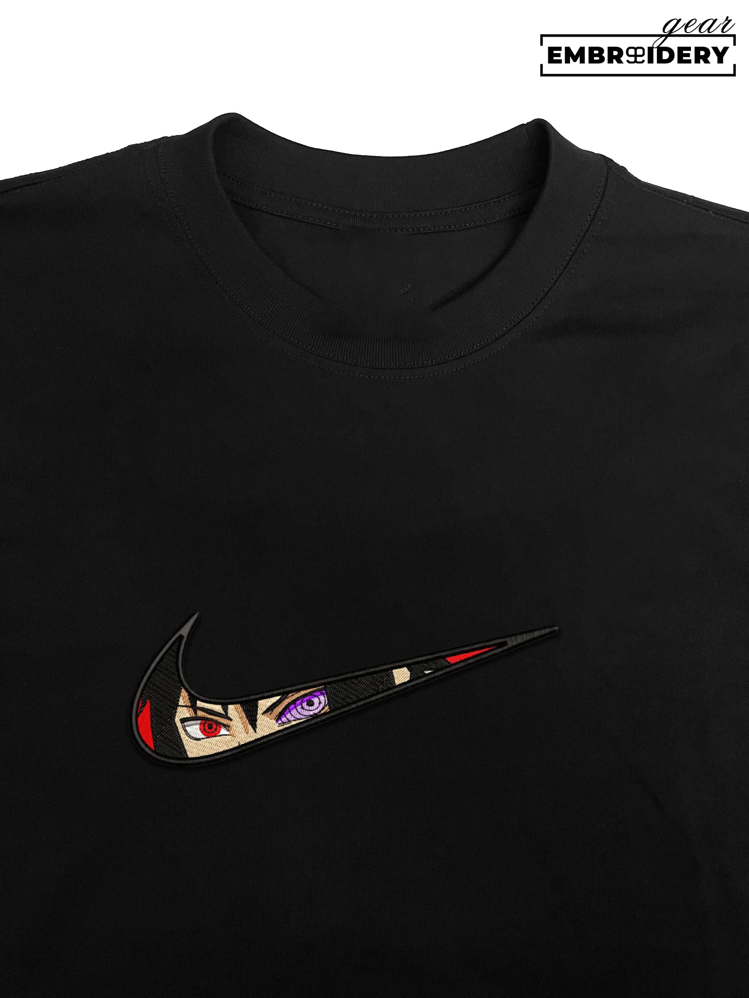 Sasuke swoosh nike Naruto Anime Embroidered Design Personalized Embroidered T Shirt Sweatshirt Hoodie Clothing NRT241