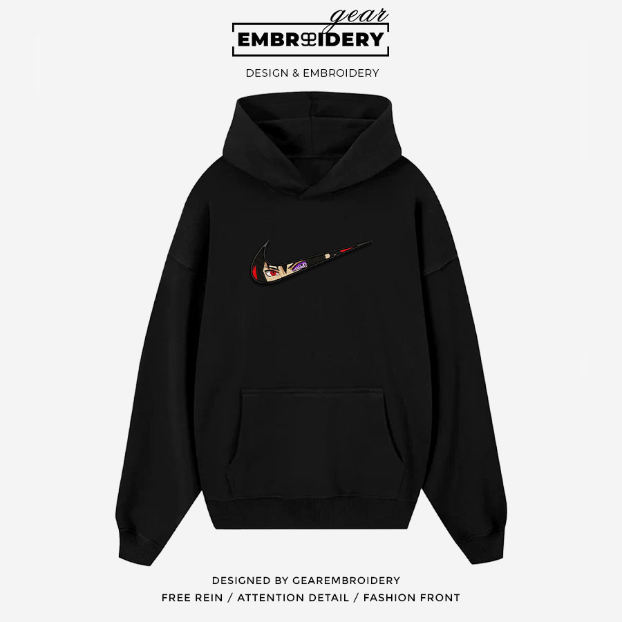 Sasuke swoosh nike Naruto Anime Embroidered Design Personalized Embroidered T Shirt Sweatshirt Hoodie Clothing NRT241