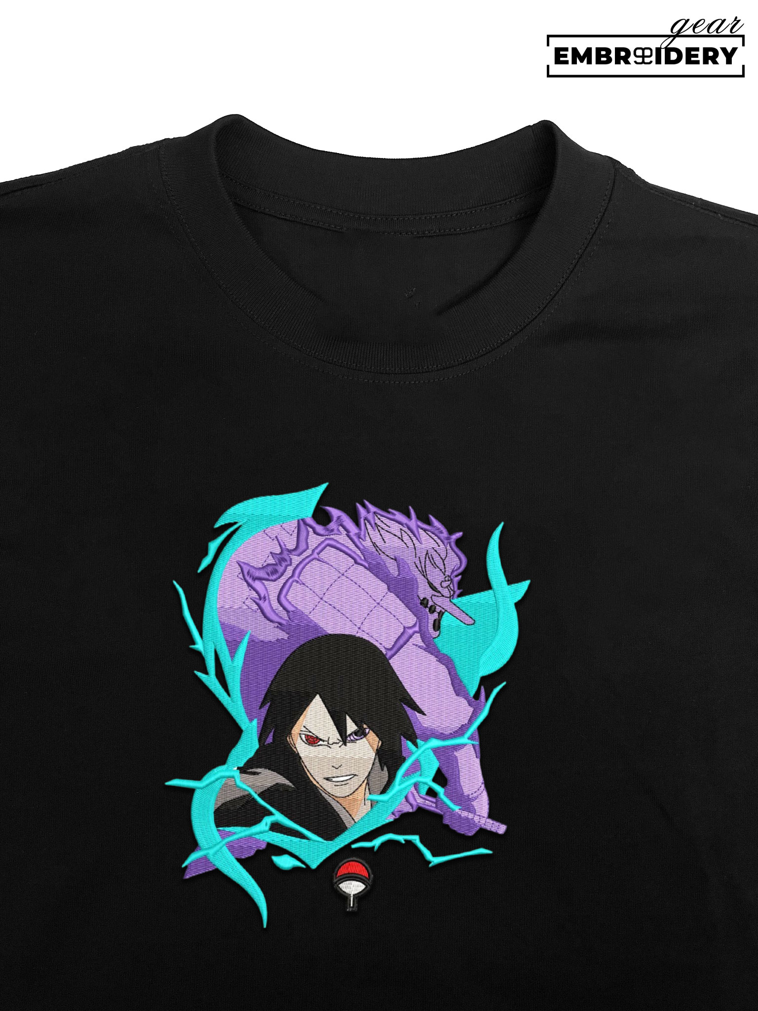 Sasuke susano Naruto Anime Embroidered Design Personalized Embroidered T Shirt Sweatshirt Hoodie Clothing NRT236