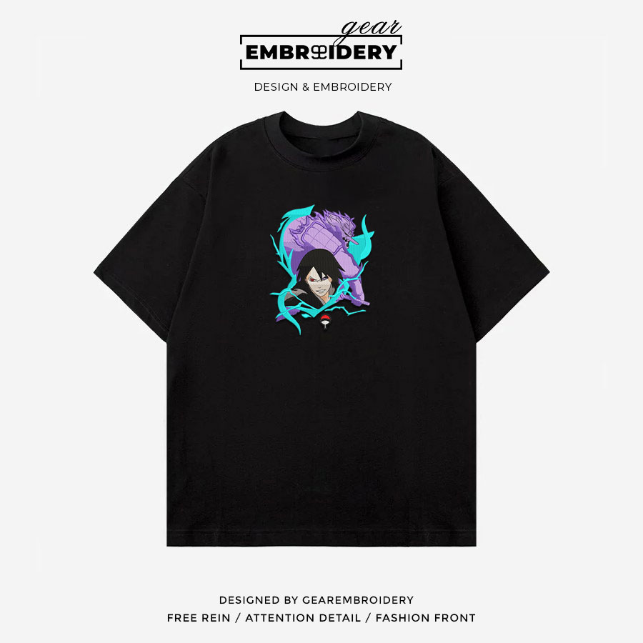 Sasuke susano Naruto Anime Embroidered Design Personalized Embroidered T Shirt Sweatshirt Hoodie Clothing NRT236