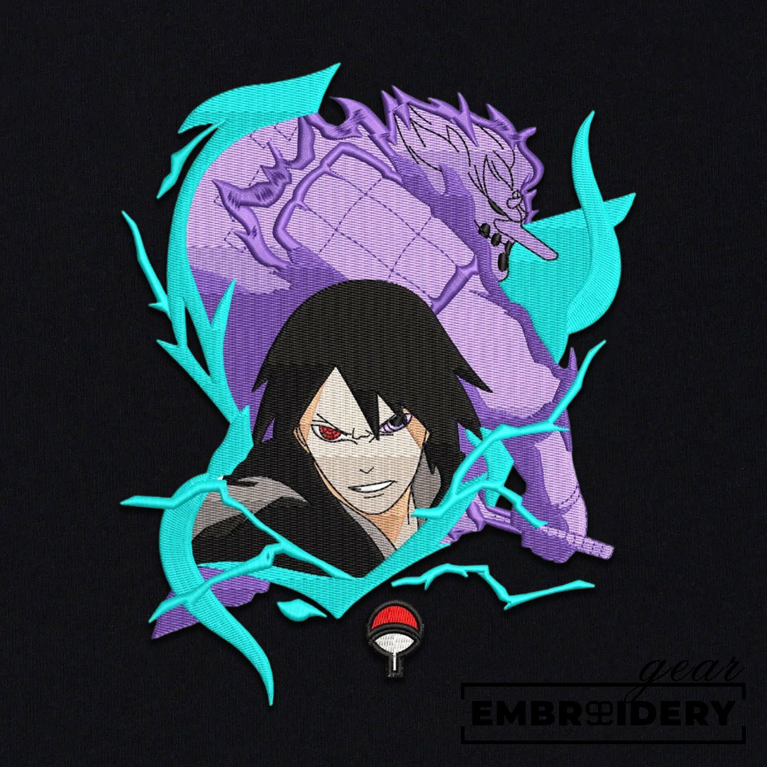 Sasuke susano Naruto Anime Embroidered Design Personalized Embroidered T Shirt Sweatshirt Hoodie Clothing NRT236
