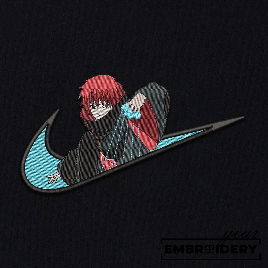 Sasori swoosh nike Naruto Anime Embroidered Design Personalized Embroidered T Shirt Sweatshirt Hoodie Clothing NRT228