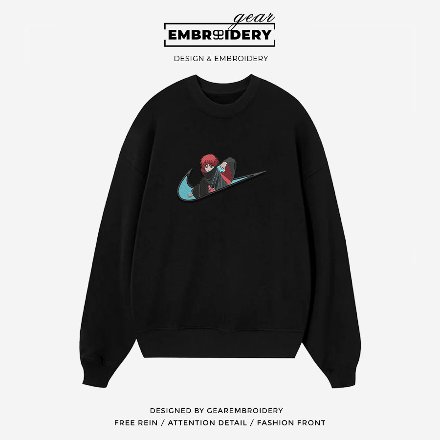 Sasori swoosh nike Naruto Anime Embroidered Design Personalized Embroidered T Shirt Sweatshirt Hoodie Clothing NRT228