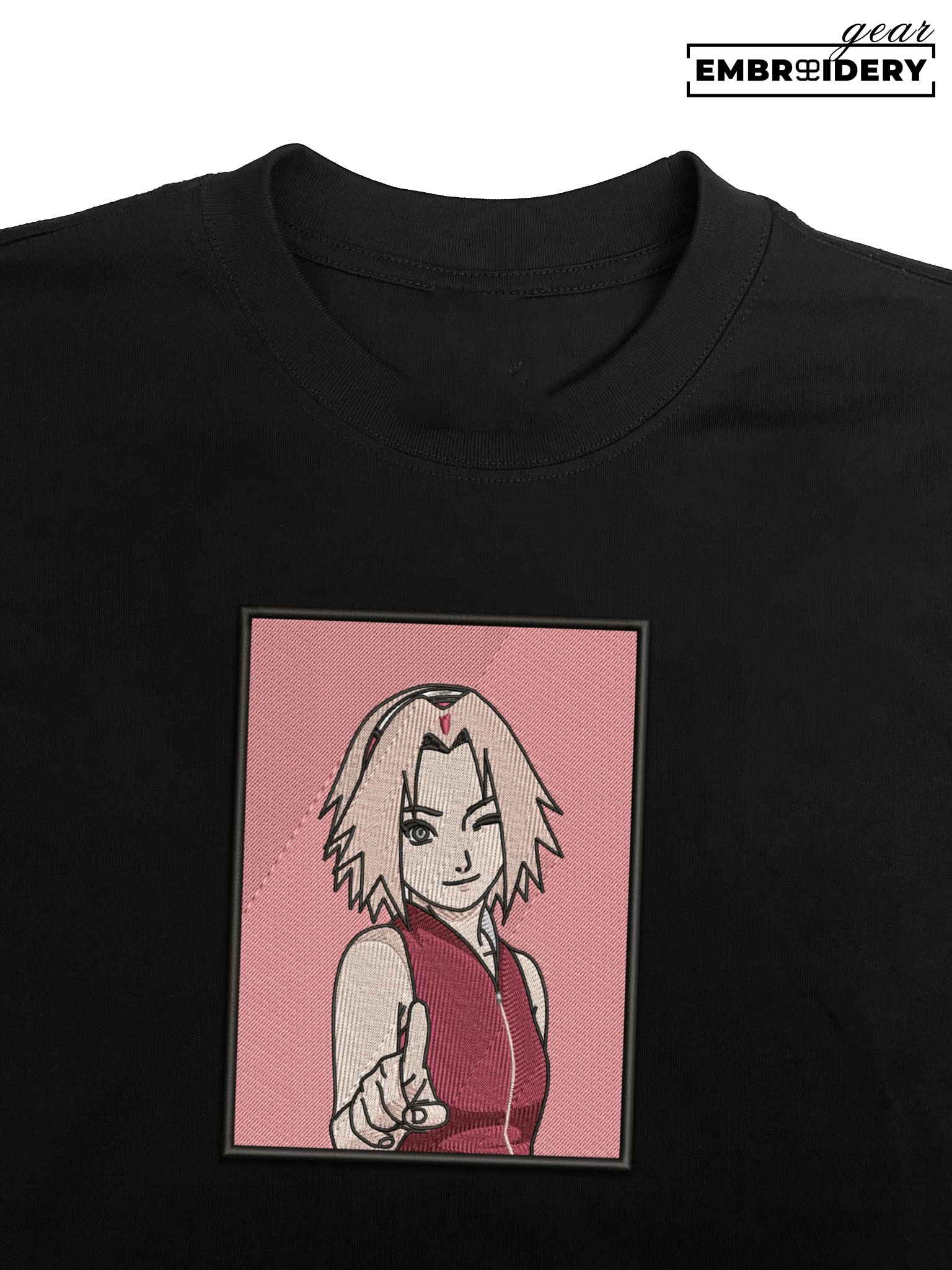 Sakura haruno Naruto Anime Embroidered Design Personalized Embroidered T Shirt Sweatshirt Hoodie Clothing NRT225