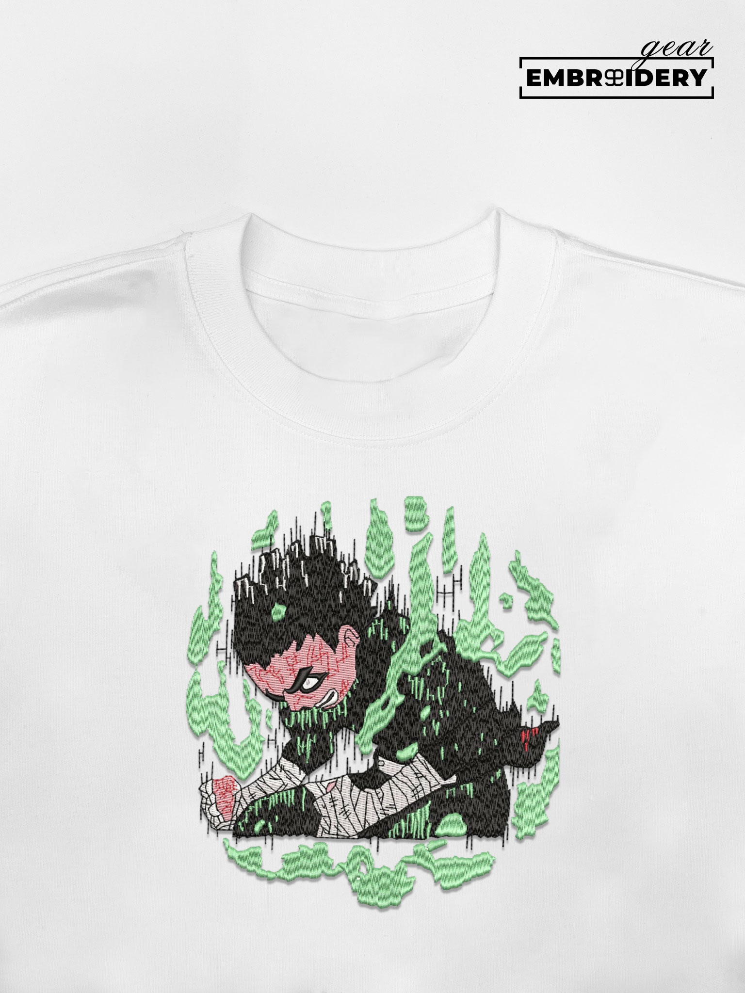 Rock Lee Naruto Anime Embroidered Design Personalized Embroidered T Shirt Sweatshirt Hoodie Clothing NRT224