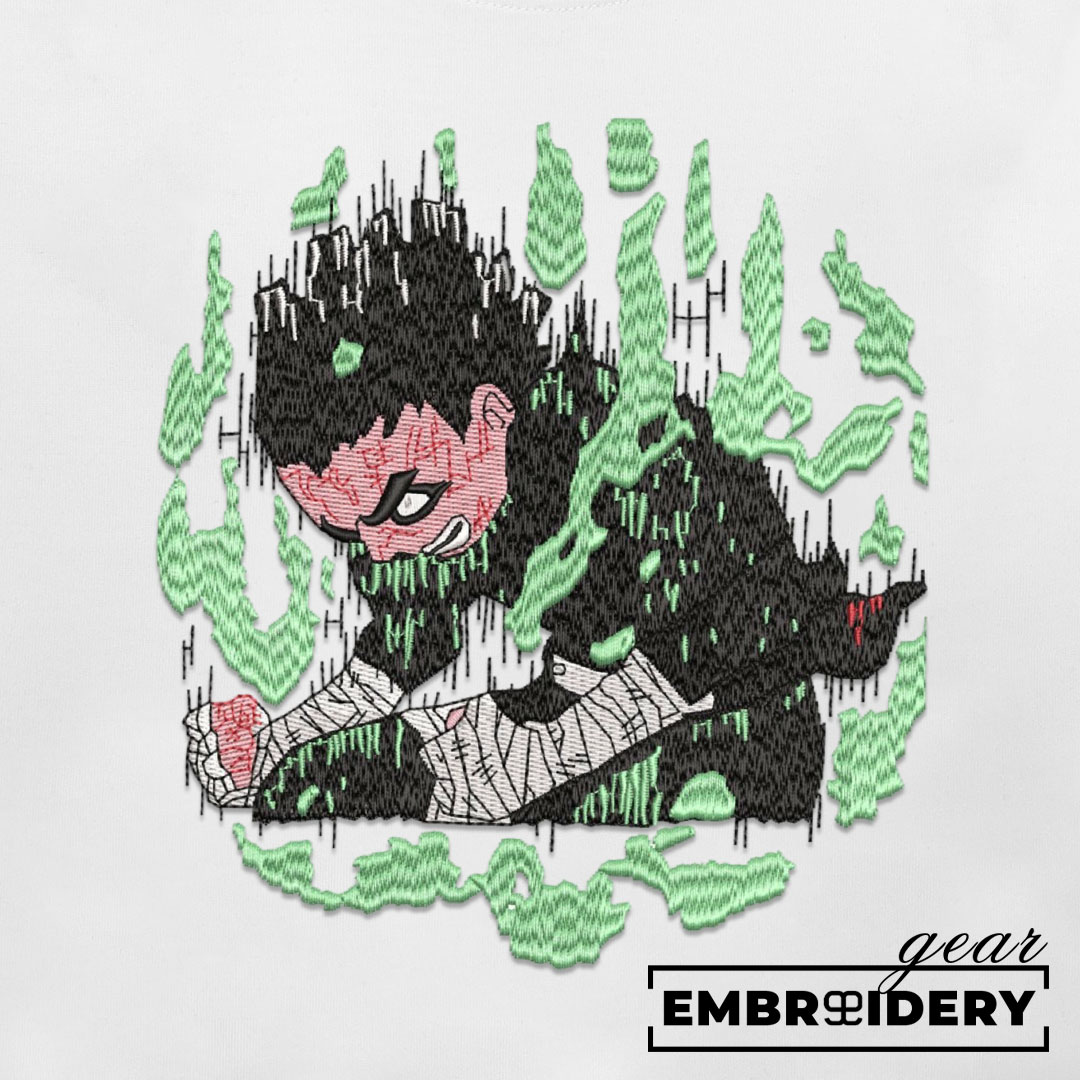 Rock Lee Naruto Anime Embroidered Design Personalized Embroidered T Shirt Sweatshirt Hoodie Clothing NRT224