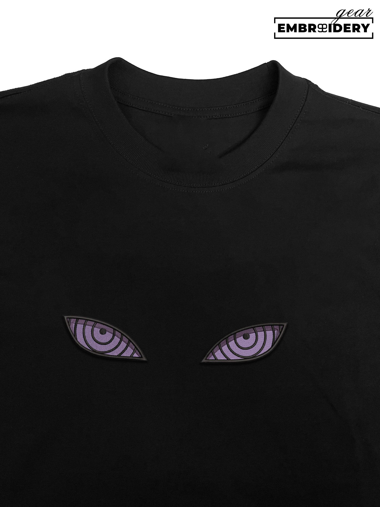 Rinnegan eyes Naruto Anime Embroidered Design Personalized Embroidered T Shirt Sweatshirt Hoodie Clothing NRT218