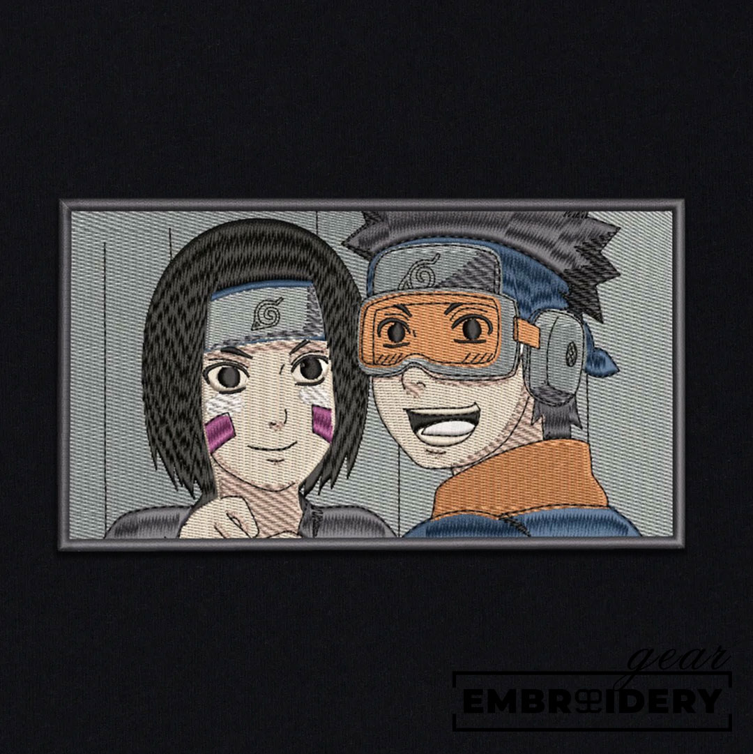 Rin Obito Naruto Anime Embroidered Design Personalized Embroidered T Shirt Sweatshirt Hoodie Clothing NRT214