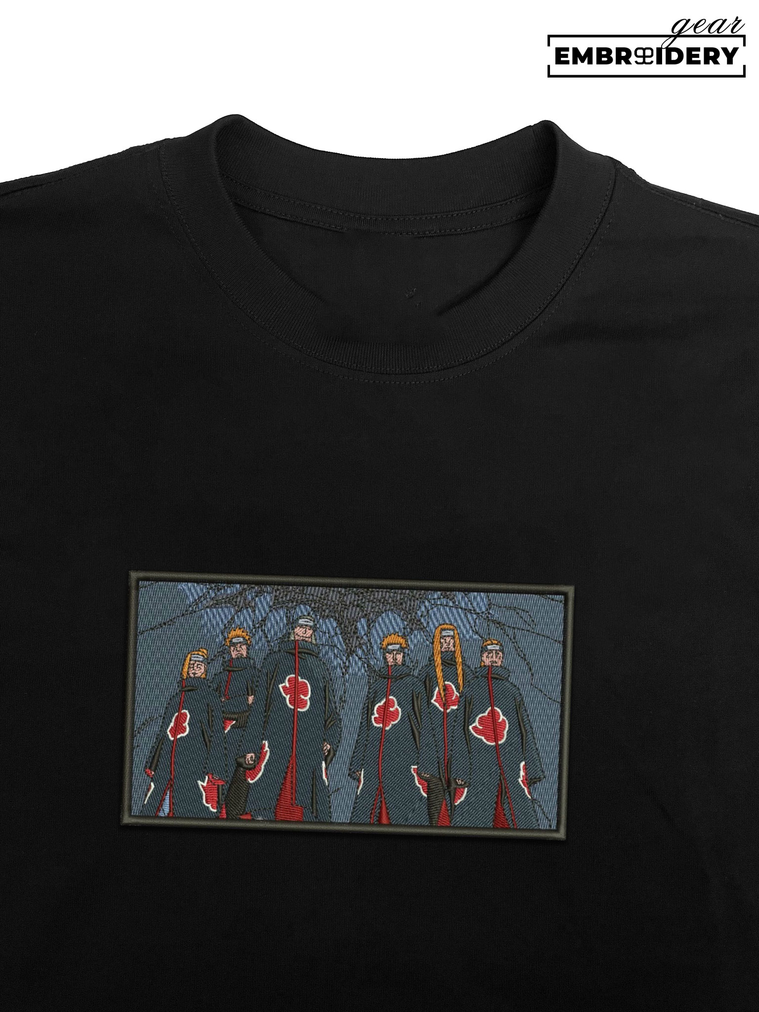 Pain six paths Naruto Anime Embroidered Design Personalized Embroidered T Shirt Sweatshirt Hoodie Clothing NRT210