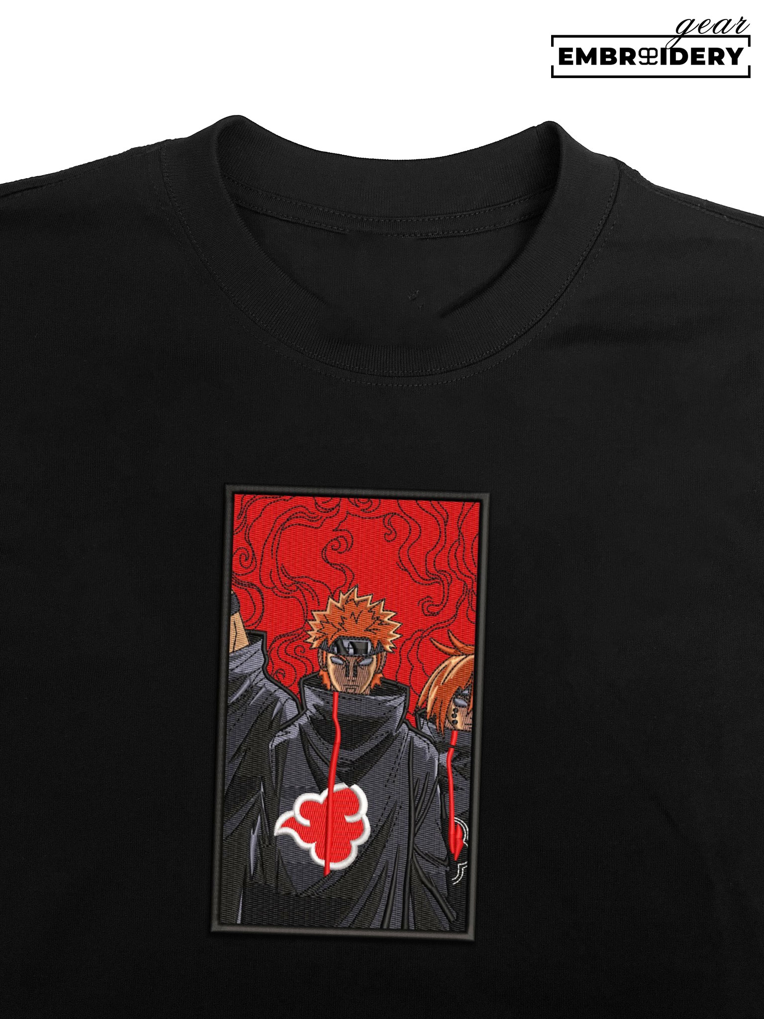 Pain Naruto Anime Embroidered Design Personalized Embroidered T Shirt Sweatshirt Hoodie Clothing NRT207