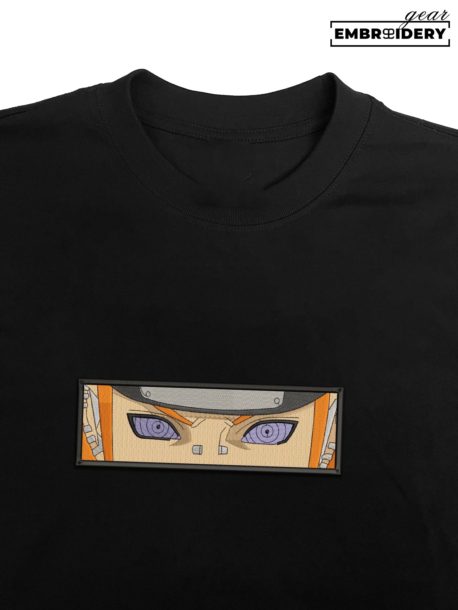 Pain eyes Naruto Anime Embroidered Design Personalized Embroidered T Shirt Sweatshirt Hoodie Clothing NRT208